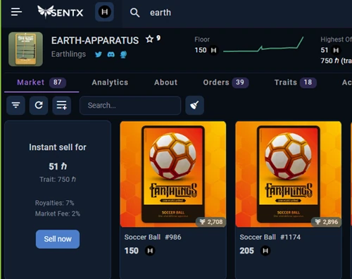 sentx-EARTH-APPARATUS-hedera-market-price